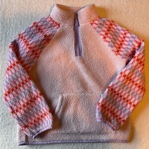 Cat & Jack Pink and Purple Fleece Jacket, Sz 10/12